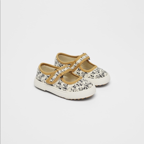 NWT Zara Size 11 toddler Minnie Mouse Disney cotton sneakers - Picture 1 of 5
